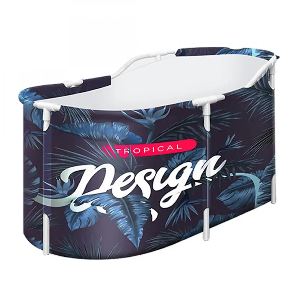 

Portable Foldable Bathtub With Lid Double Non-Inflatable Foldable Bath Tub Folding BLarge ath Barrel Frame For Adults