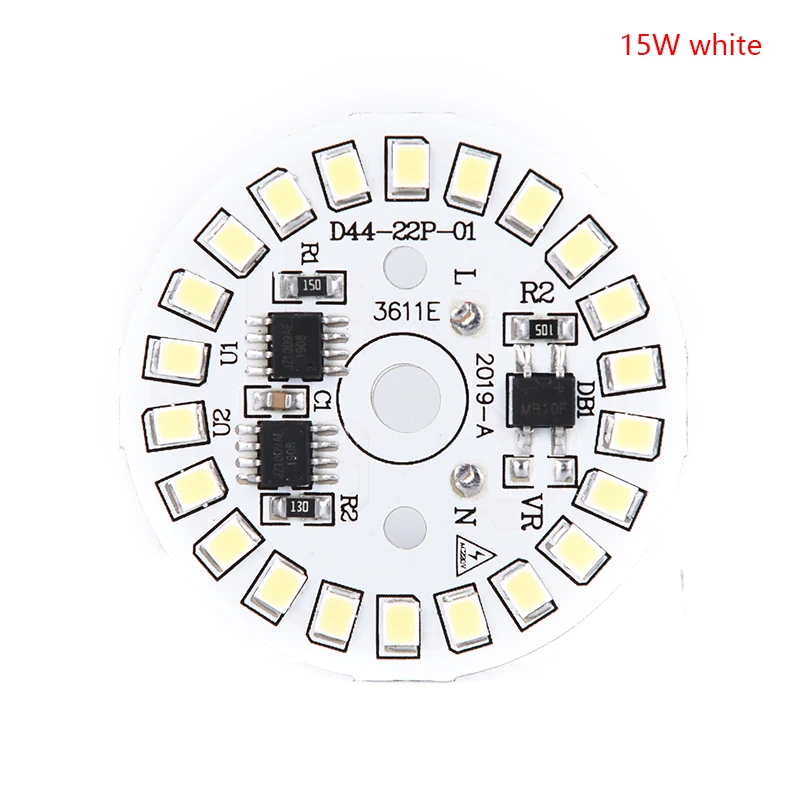 15w white 1 шт. светодиодный нашивка-лампочка лампа SMD пластина круглый Модуль светильник-источник для лампы светильник белый/теплый белый - Испускаемый цвет: 15w white