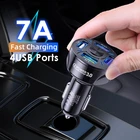 4 порта USB для автомобильной зарядки 48 Вт Быстрая зарядка 7A для Ssangyong Rexton Kyron Korando