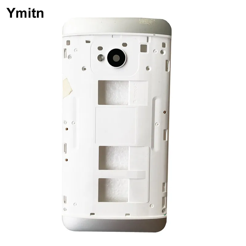 Серебристый оригинальный новый корпус средняя рамка чехол без кнопки для HTC One M7 802 802w 802t 802d (две Sim-карты)