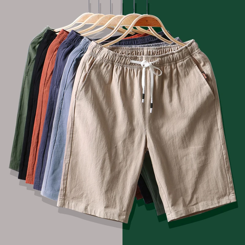 

Men's Shorts Male Casual Cotton Shorts Children Plain Brand Summer Short Pants Breathable Fast Dry Hip Hop Shorts Men