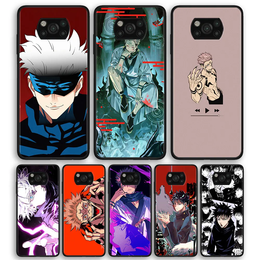 

Hot Anime Jujutsu Kaisen Case For Xiaomi Poco X3 NFC 6.67 inch Silicone Soft Phone Cover For Xiaomi Poco M3 Cases Bumper Fundas