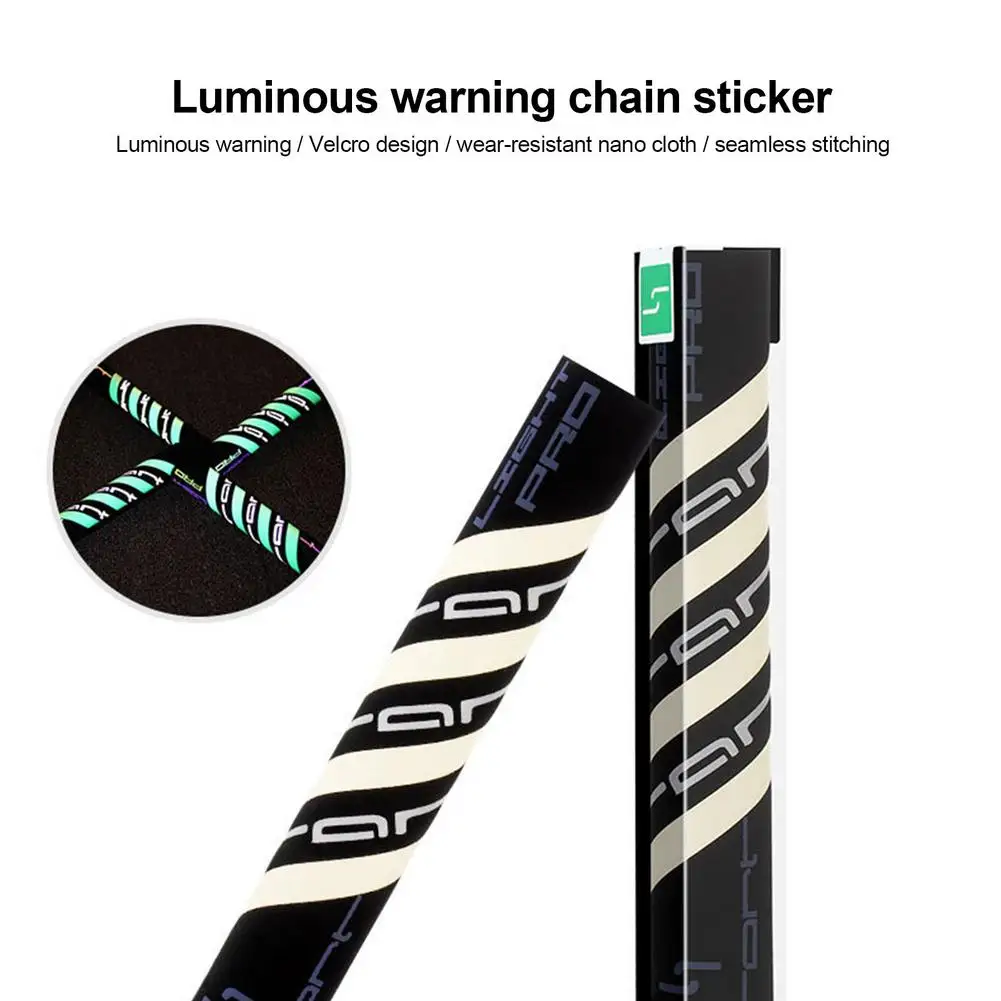 Купи Bicycle Luminous Protective Chain Sticker Mountain Bike Chain Sticker Frame Protection Cover Night Riding Warning Sticker за 46 рублей в магазине AliExpress