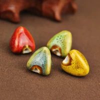 10pcs 14mm retro spot ceramic beads peculiar shaped spacer beads handmade for necklace bracelets diy jewelry components making