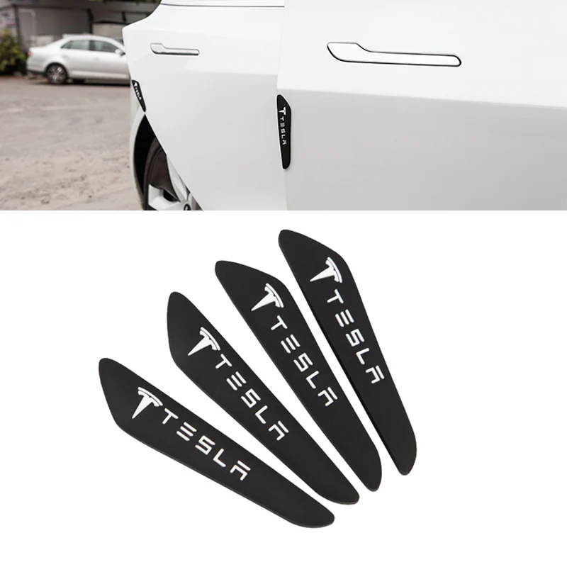 4 шт автомобильные аксессуары двери бампера протектор для Tesla модель 3 Защитная