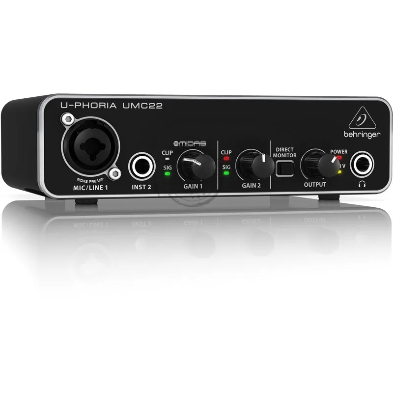 Лидер продаж звуковой интерфейс BEHRINGER UMC22/UM2 микрофон усилитель для наушников