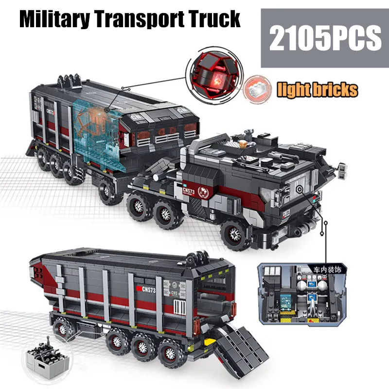 Новые военные игрушки Swat грузовик фильм Fit Lepinings Technic с фигурками строительные