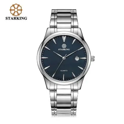 BM0972SS17 Мужские кварцевые часы от бренда Starking, Импортные японские Мужские часы с Т-образным ремешком, нержавеющая сталь 316l, Автоматическая Дата, модные повседневные мужские часы BM0972 - Цвет: BM0972SS17