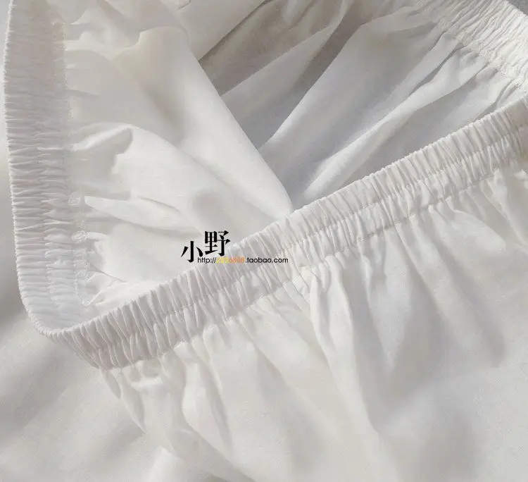 Белая длинная Нижняя юбка из чистого хлопка с рюшами однослойная тонкая Женская
