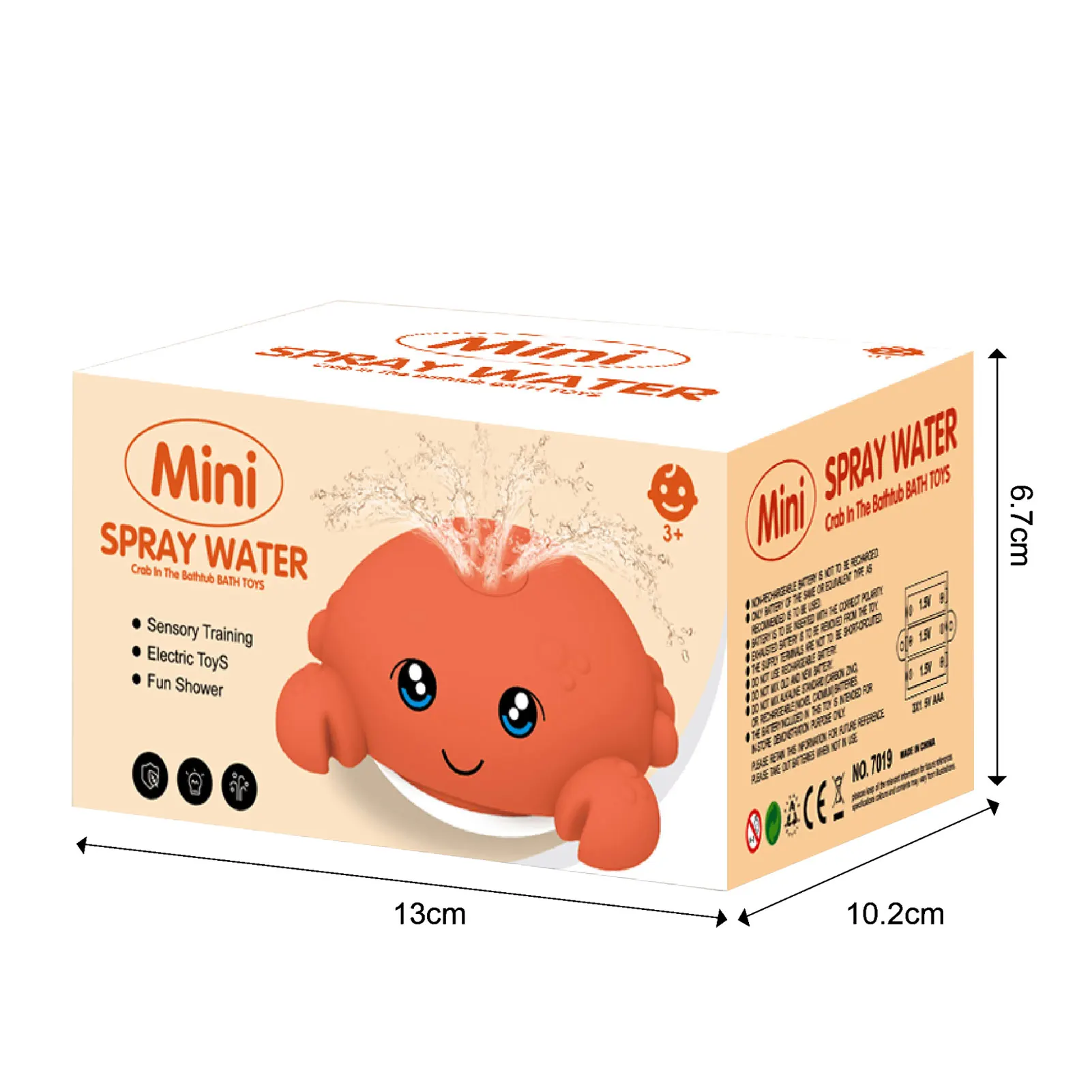 

Baby Bath Toy Automatic Spray Sprinkler Bath Toy With LED Light Octopus Crab Sprinkler Shape Four Colors Induction Sprinkler Toy