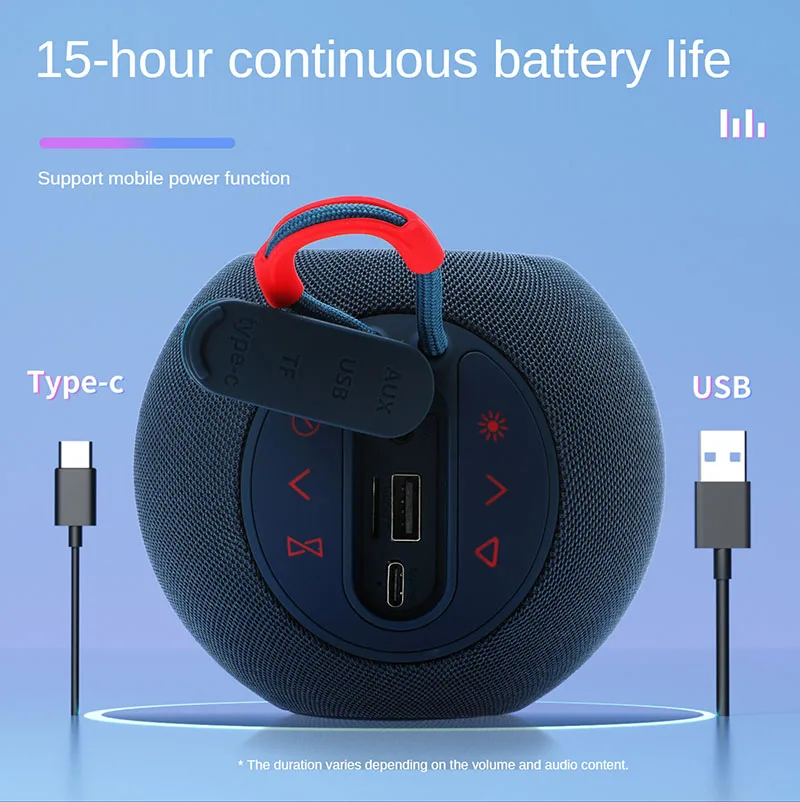 HOPESTAR H52 Mini Bluetooth Speaker Portable Caixa De Som Sound Box Subwoofer Homepod Wireless For Computer Music TF Card USB FM |