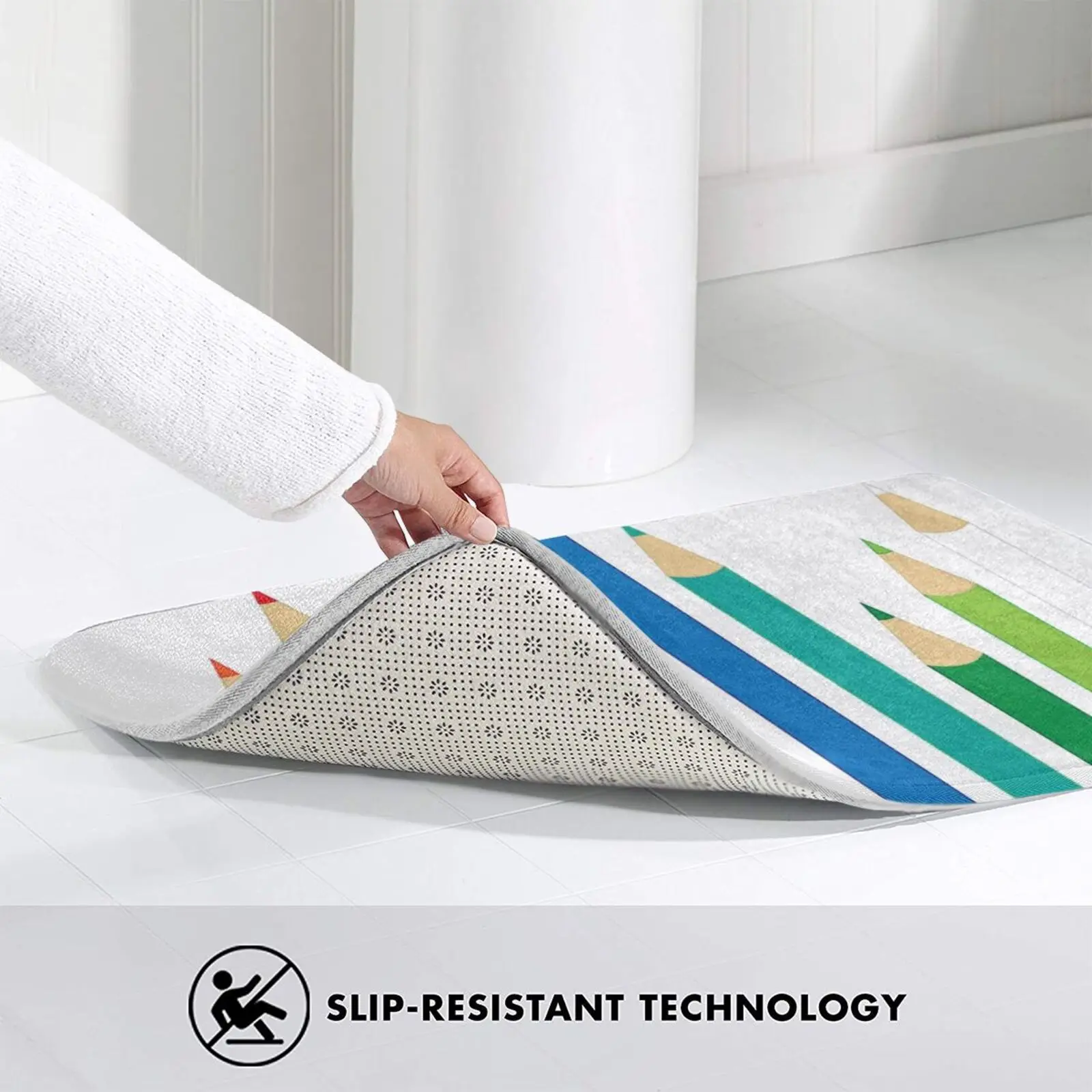 Цветные карандаши коврик ковер Противоскользящие коврики для пола спальни