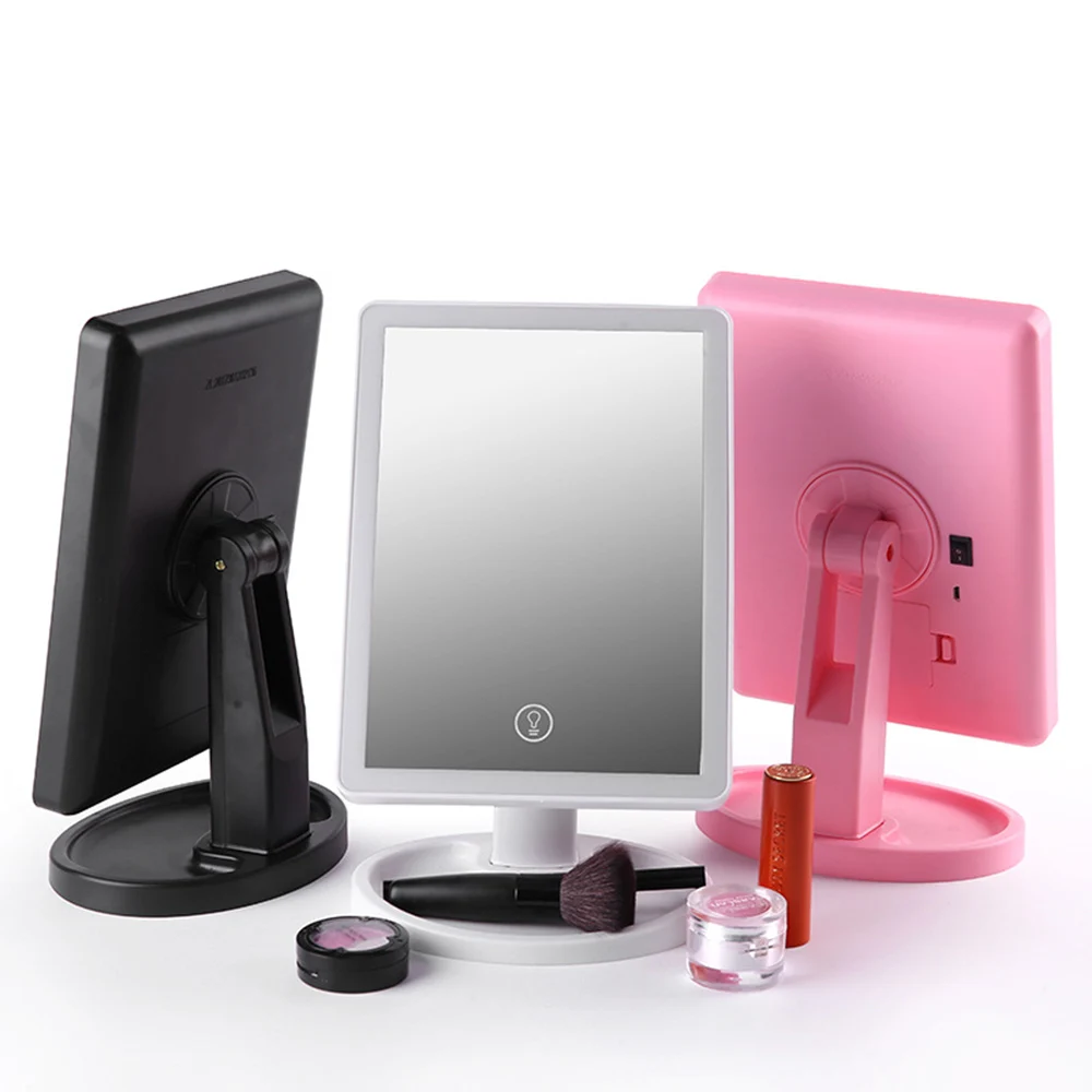 Зеркало для макияжа светодиодный светильник зеркало четыре стороны красоты