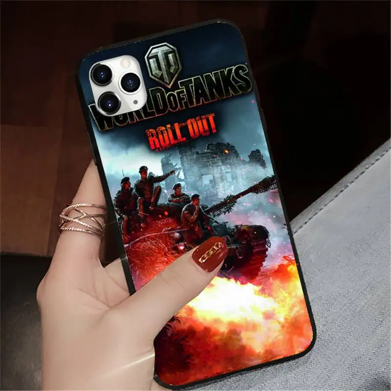 

Hot game World Of Tanks Phone Case for iPhone 11 12 pro XS MAX 8 7 6 6S Plus X 5S SE 2020 XR