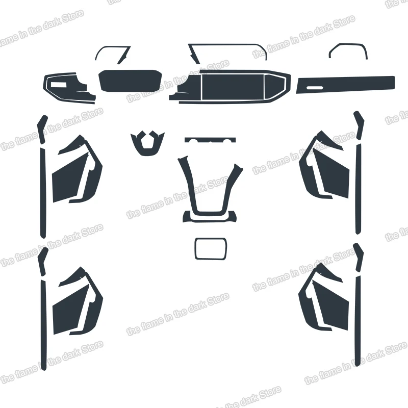 

Lsrtw2017 TPU Transparent Car GPS Gear Dashboard Film for Audi Q3 2018 2019 2020 2021 Anti-scratch Protective Sticker Auto