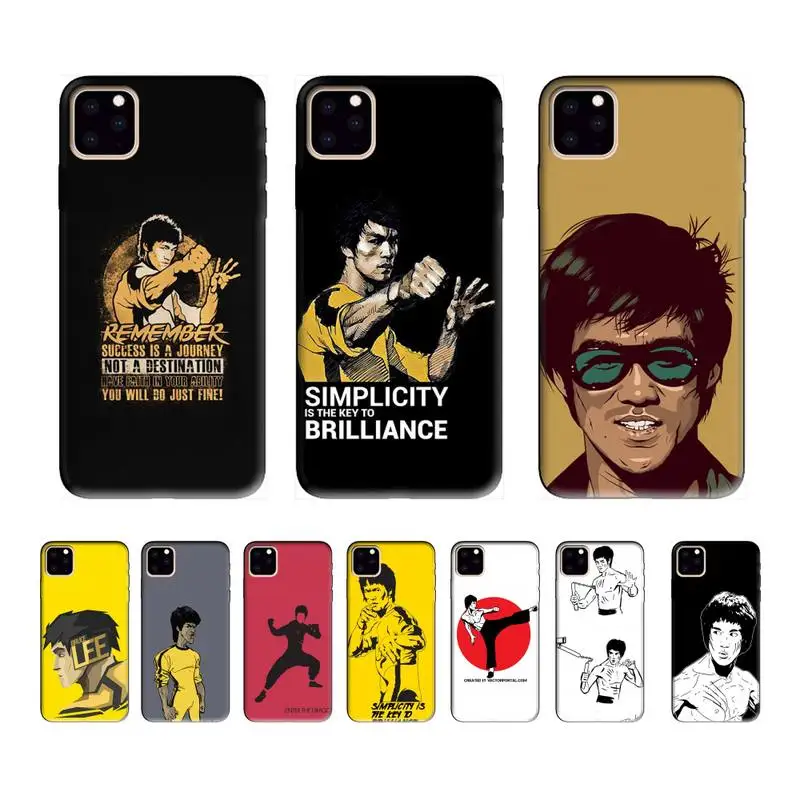 Брюс Ли китайский кунг фу роскошный брендовый чехол fundas carcasa аксессуары etui capas для