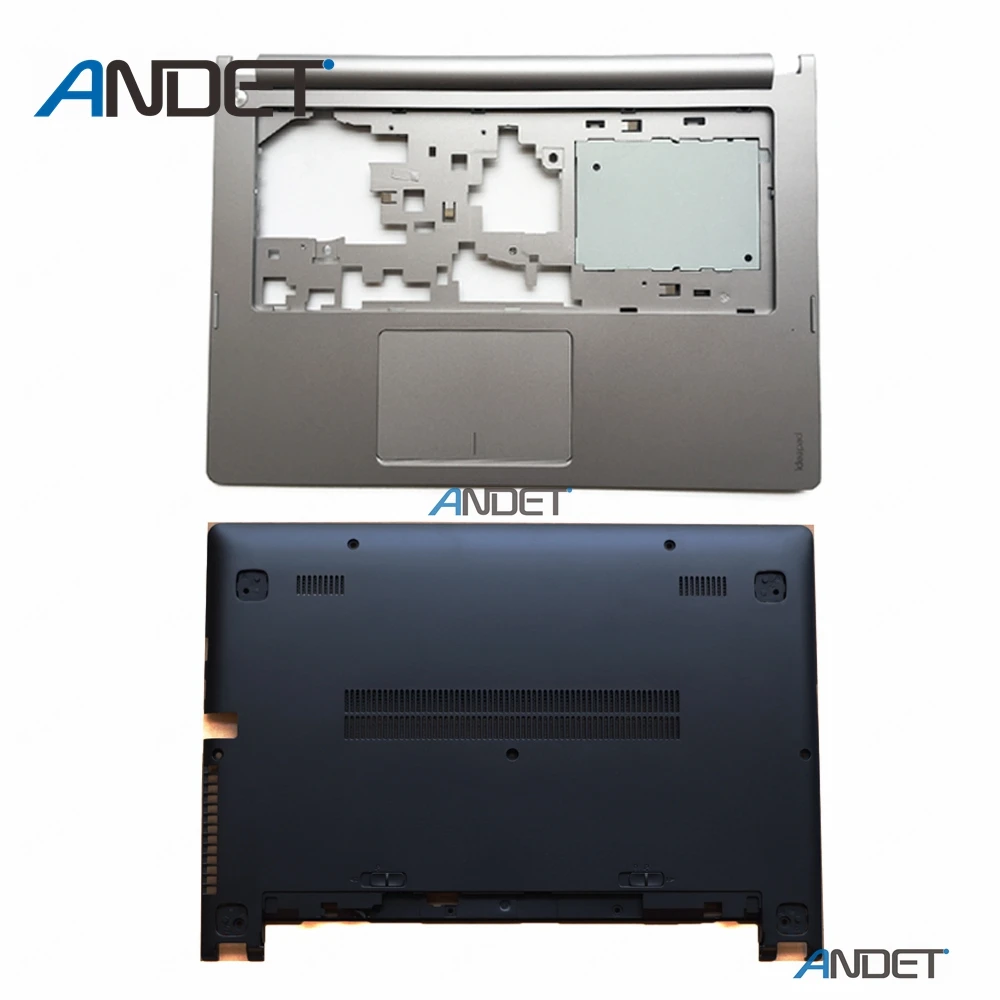 Silver Black Чехол для lenovo Ideapad S400 S405 S410 S415 S435 S400U S40-70 M40 с подставкой+ Нижняя крышка с тачпадом - Цвет: Silver Black