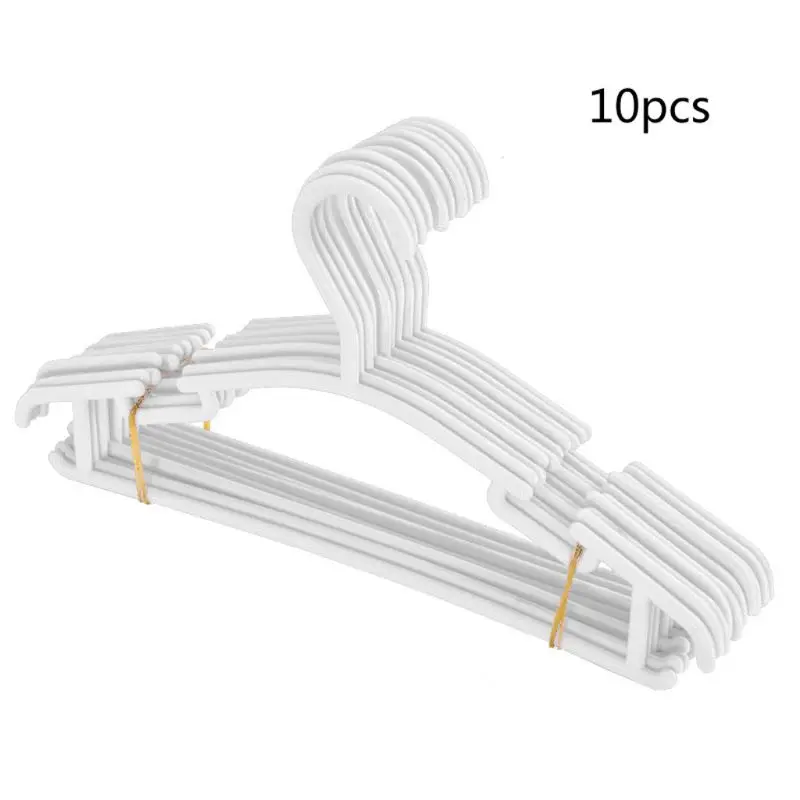 10 Pack White Plastic Nursery Hangers Nonslip Baby Coat Space Saving Tubular for Kids Children Clothes | Дом и сад