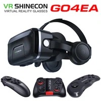 vr glasses g04ea shinecon virtual reality headset for smartphone goggles with controllers video game viar binoculars gamepad