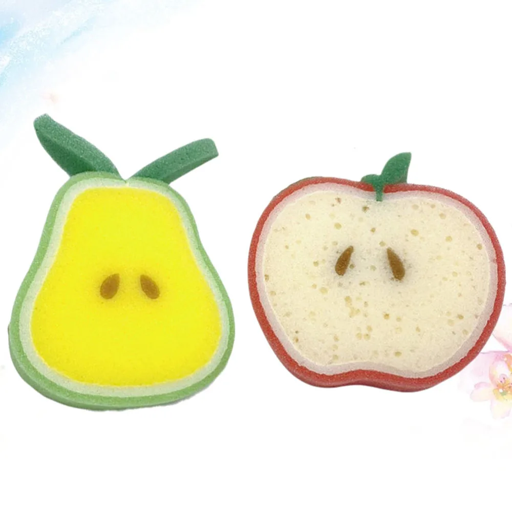 2 шт. мягкие губки для душа в форме фруктов |