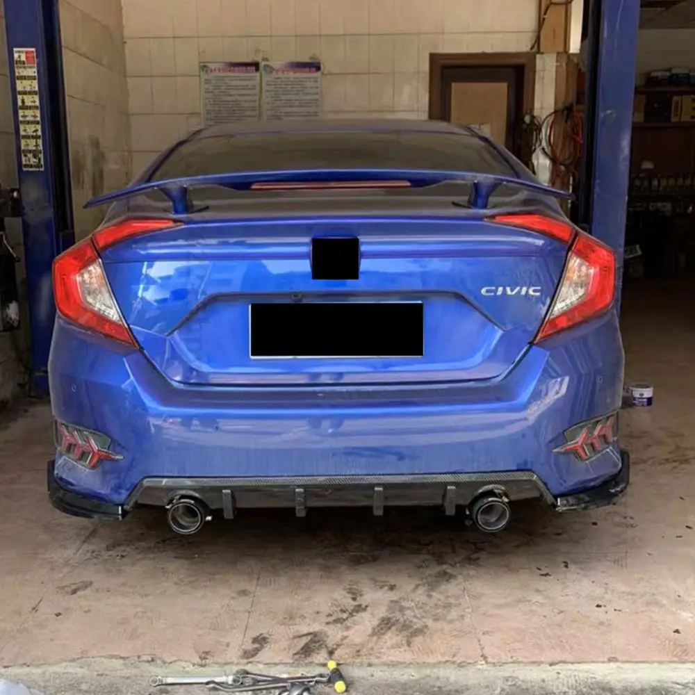 Диффузор для заднего бампера губа выхлопная труба настройка дефлектор украшение