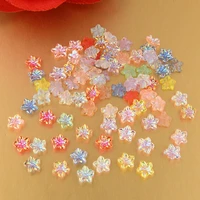 boliao new 15pcs 77mm rose flower shiny resin flat back petal ab color clothing store material diy not hole r376