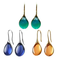 oval moonstone dangle earrings for women birthstone drop earrings wedding jewelry
