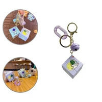 Creative Gifts Lightweight Cartoon Astronaut Cube Backpack Key Ring Phone Accessories