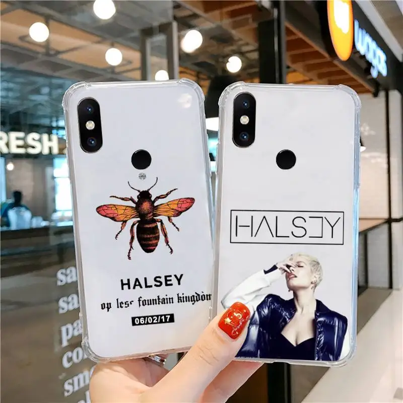 

Halsey Hopeless Fountain Kingdom Phone Case Transparent For Xiaomi CC 9 11 MAX3 Mix3 MIX2 6X 8 5x 10S 11 10 X SE lite Pro