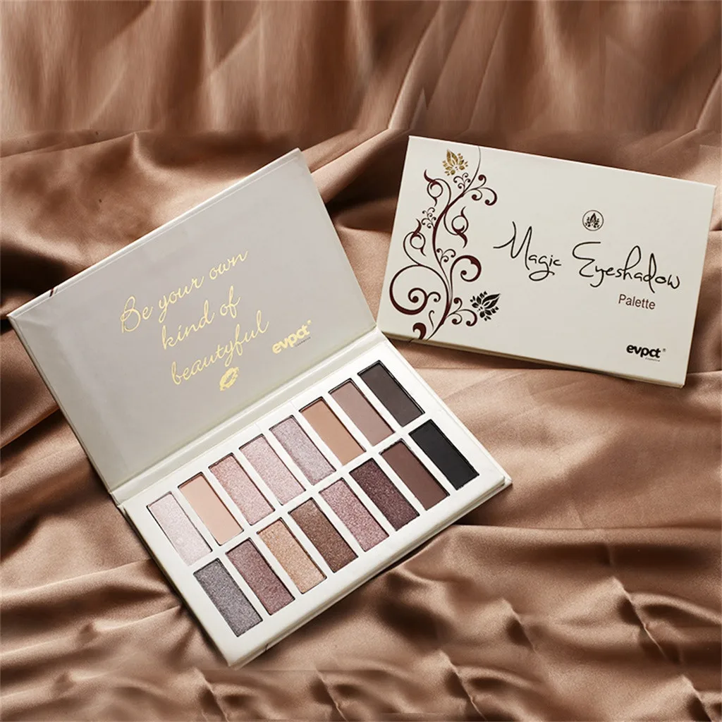 Перламутровые блестящие Тени Для Век Пудра матовые косметический макияж 16