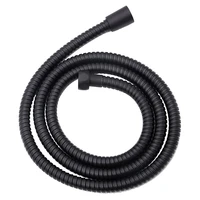 black shower hose 150cm stainless steel shower tube flexible gold bathroom hose plumbing glossy