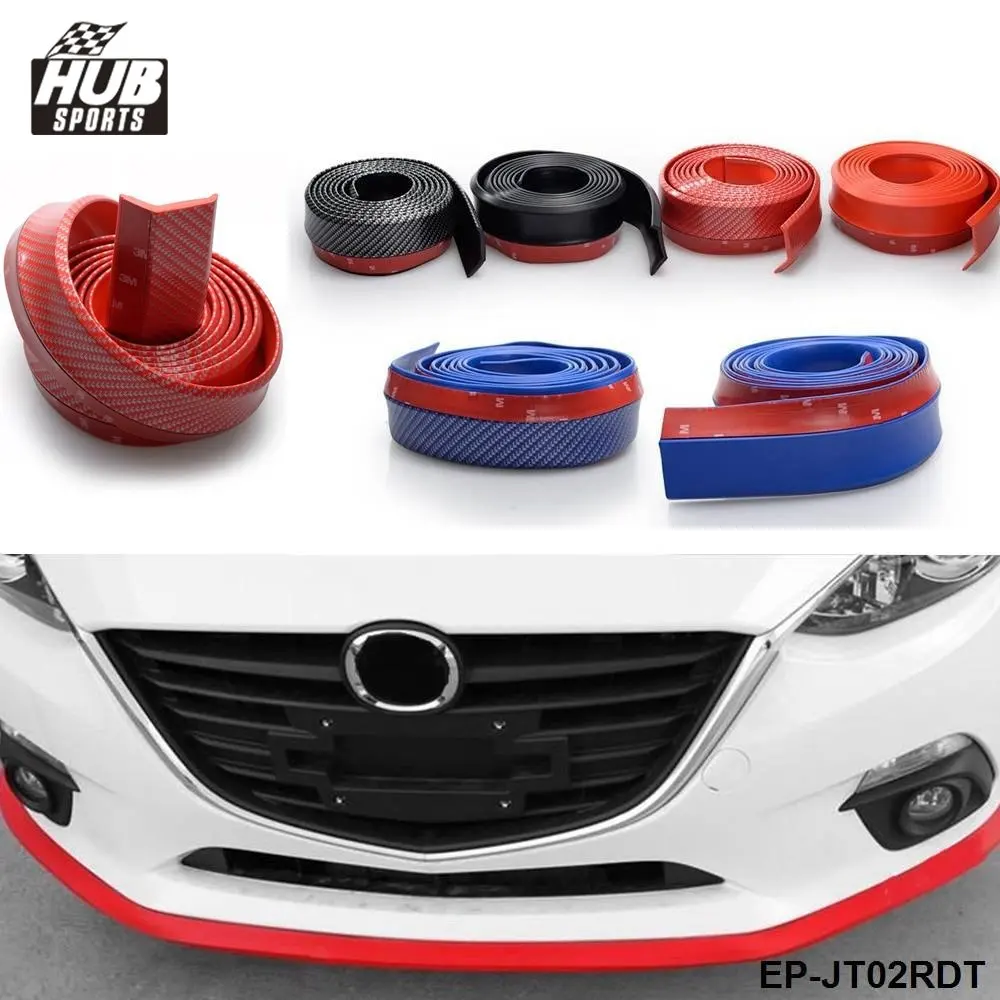 Автомобильный Стайлинг 2 5 м мягкий резиновый бампер из углеродного волокна