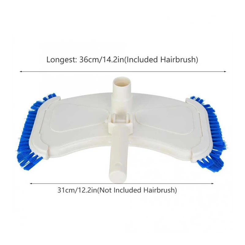 

Swimming Pool Vacuum Cleaner Swimming Pool Suction Vacuum Head Brush Cleaner Above Ground Cleaning Tool Part Pool