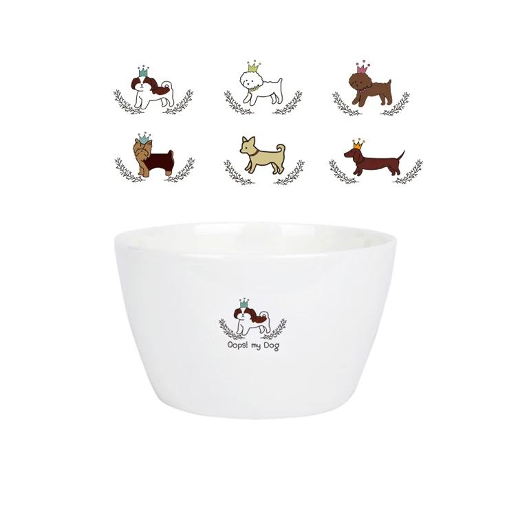 Подставка миска для собак керамическая бутылка воды питатель домашних животных