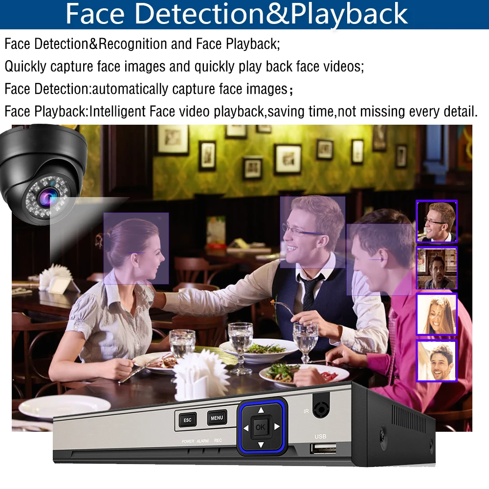 Комплект домашней системы видеонаблюдения Poe сетевой видеорегистратор 8 каналов