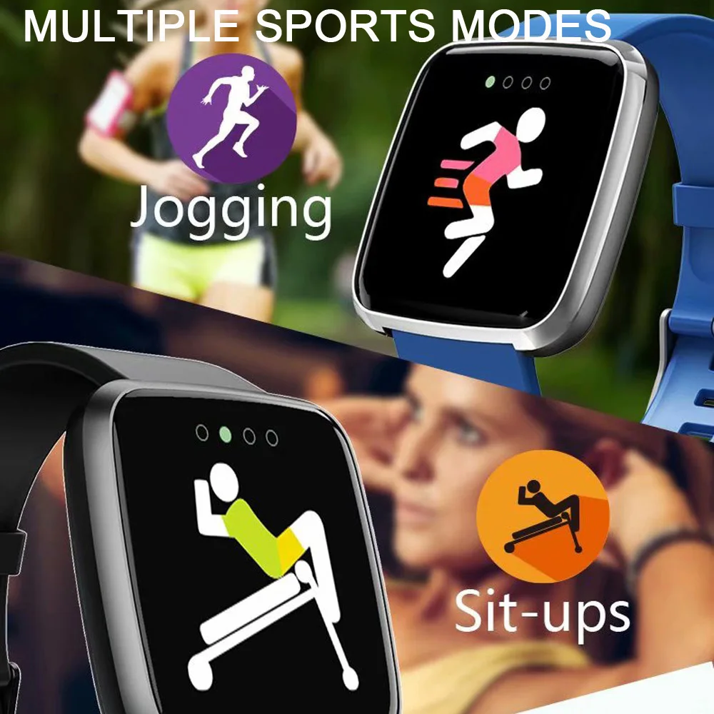 Новые женские водонепроницаемые Смарт-часы T80 Bluetooth Smartwatch для Apple IPhone Xiaomi монитор сердечного ритма фитнес-трекер