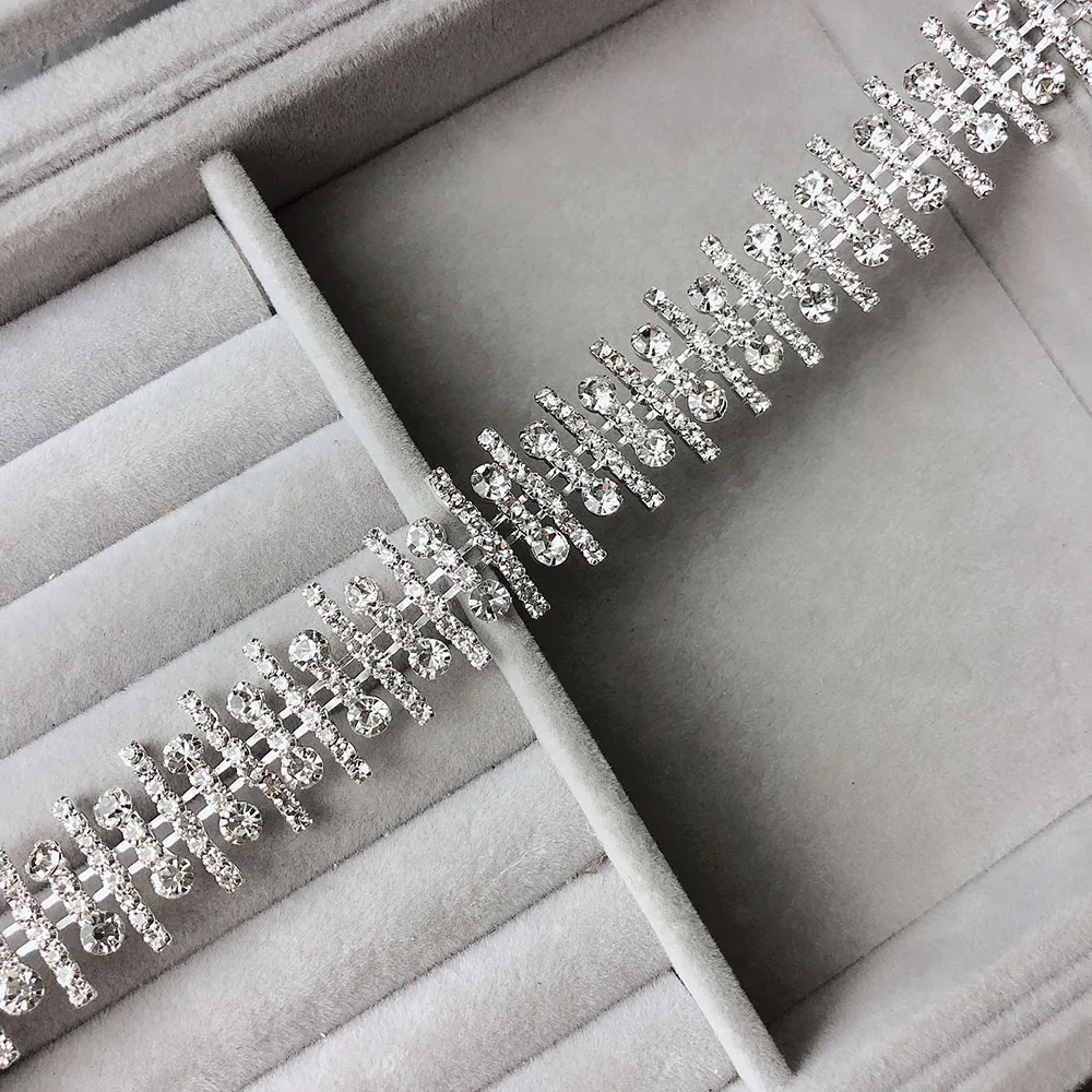 1 ярд ленты база цепочка с подвеской в виде лапы свадебное платье стразы для шитья