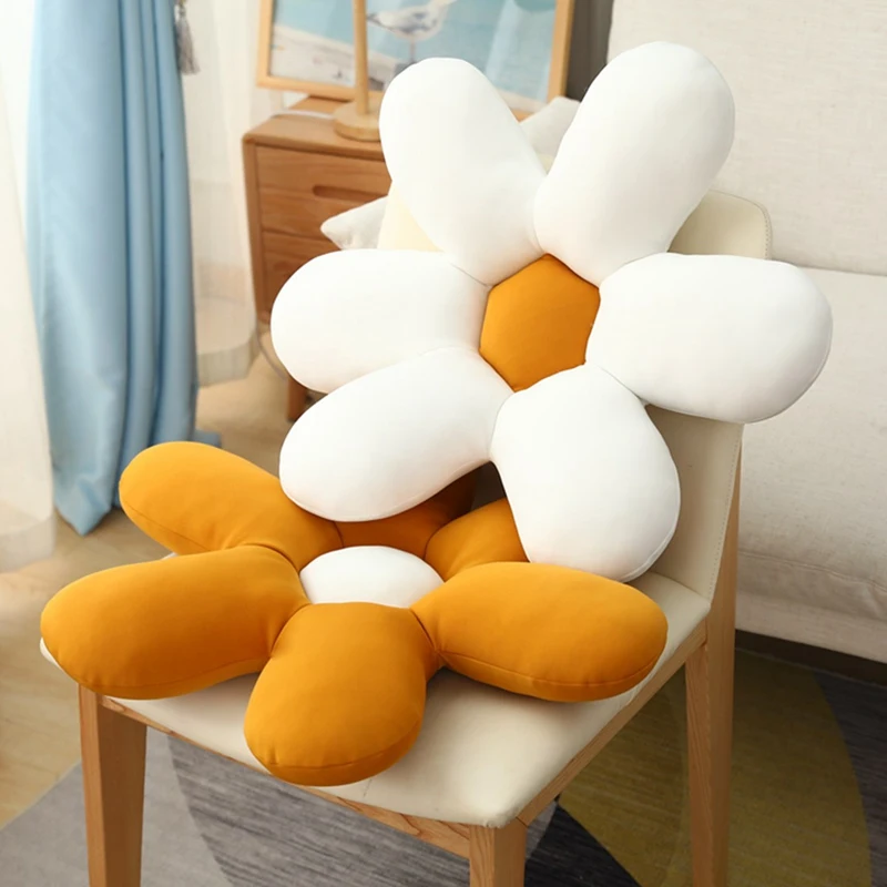 

50CM Nice INS Colorful Flower Plush Pillow Toy Soft Cartoon Plant Stuffed Doll Chair Cushion Sofa Kids Lovers Birthday Gifts