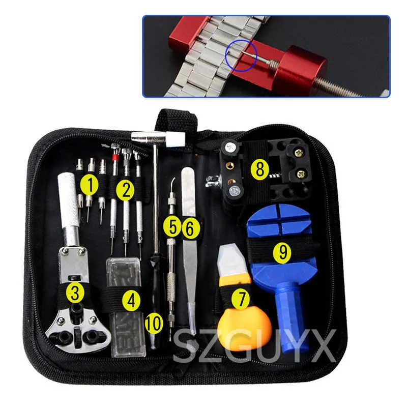 14 шт. ремонт часов набор инструментов 13 штук снимите заднюю крышку и ремешок