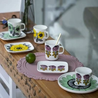 nordic style milk mug for desktop sifang inventory drinkware sunflower purple rose ceramic cup travel cups with handle %d0%ba%d1%80%d1%83%d0%b6%d0%ba%d0%b0