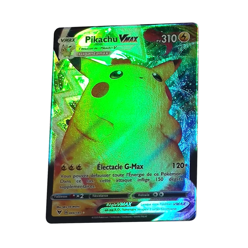100 шт./компл. Покемон флэш карты французский 40 В Макс 60 в французские игра