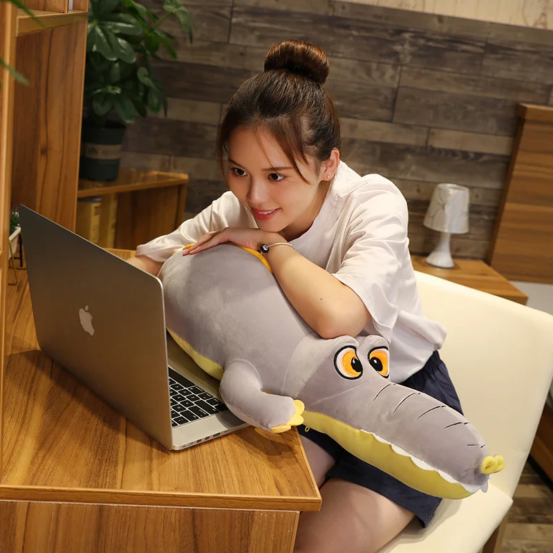 

Big size Crocodile Plush Toys Stuffed Soft Animals Plush Cushion Pillow Doll Home Decoration Gift