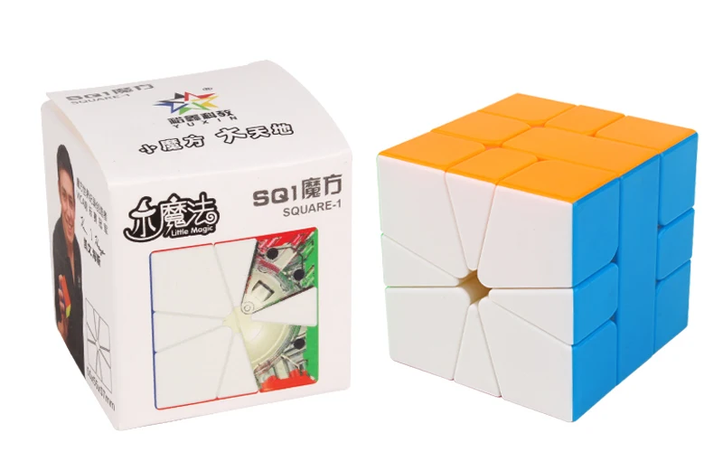 Yuxin маленький магический косой Магический кубик без наклеек 2x2x2 3x3x3 SQ-1 Megaminxed Cube Puzzle для начинающих Zhisheng Cubo Magico Kids