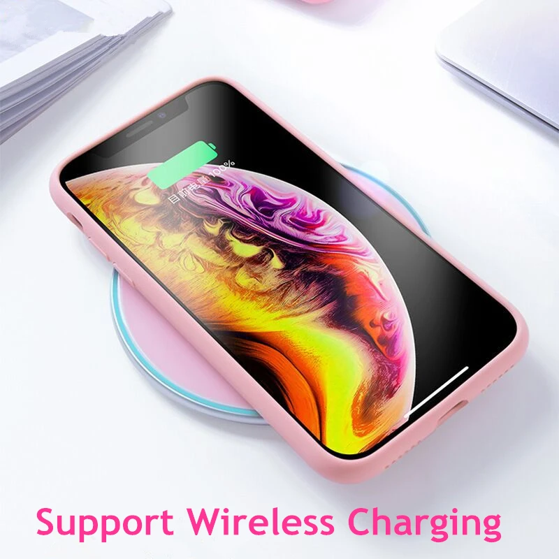 Полные Защитные чехлы для телефонов iPhone 11 7 8 6 6s Plus жидкий силиконовый мягкий
