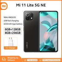 global version xiaomi 11 lite 5g nfc smartphone 128gb256gb snapdragon 778g 6 55 amoled octa core 90hz 64mp 33w fast charge