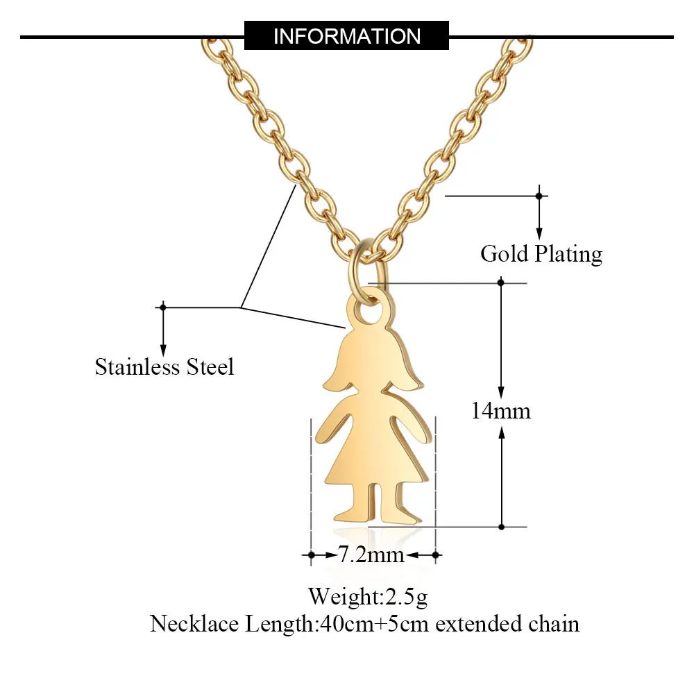 Очаровательное ожерелье из нержавеющей стали 100% для девушек никогда не