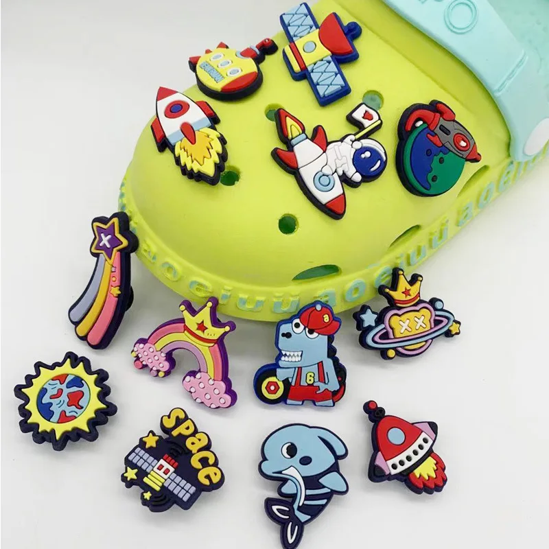 Single piece Shoe Decoration Buckle Charms Accessories bag DIY Combination Jibz for croc Bracelets Kids boy girl friend Gifts