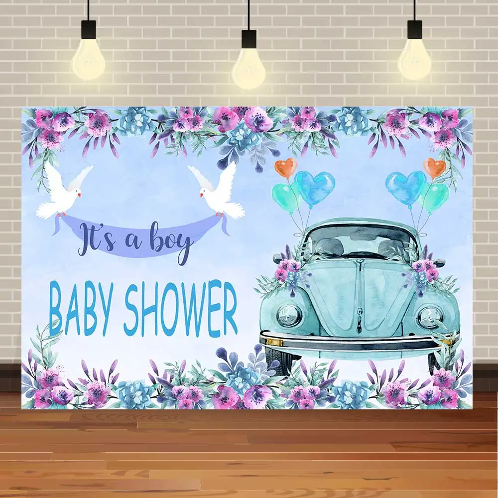 

Фотофон Seekpro Baby Shower It's a Boy Prince On Way с тыквой каретой
