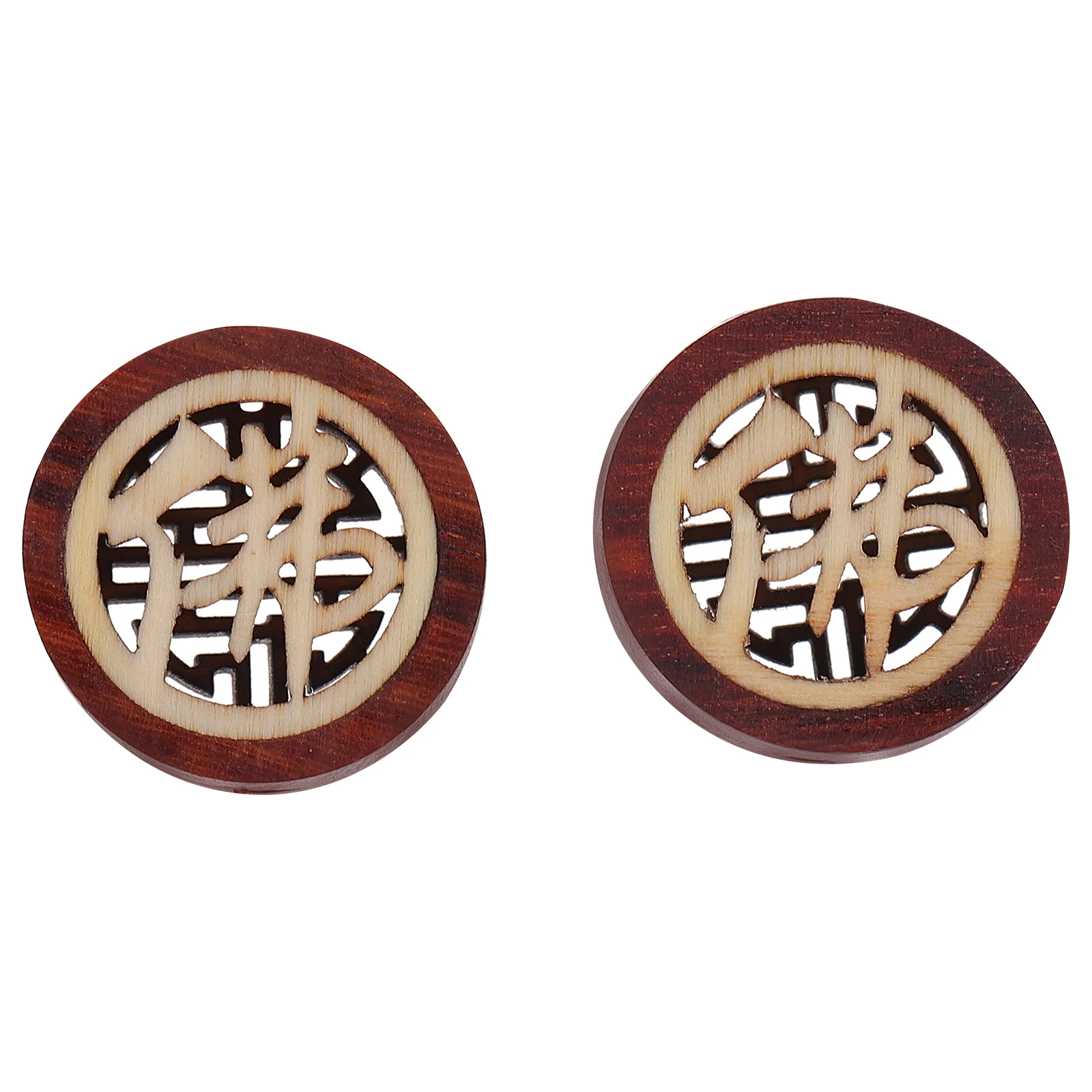 

2 Pcs DIY Key Chain Pendant Wooden Key Ring Hanging Pendants Key Decoration