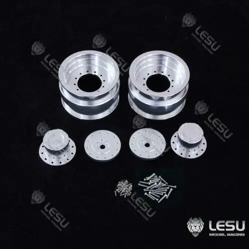 LESU Metal Front Wheel Hub for 1/16 RC Dumper Truck Walking Tractor DIY Remote Control Car Accessories Toys Model  - buy with discount